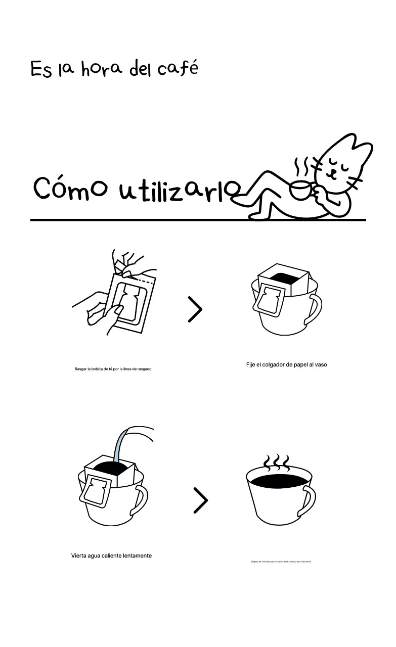 Postal de dibujos animados sencilla y blanca