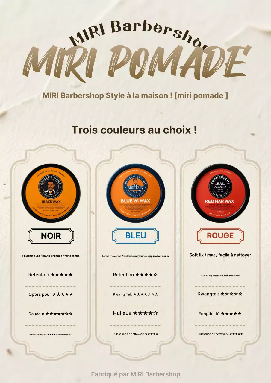 Promotion de produits capillaires classiques beiges