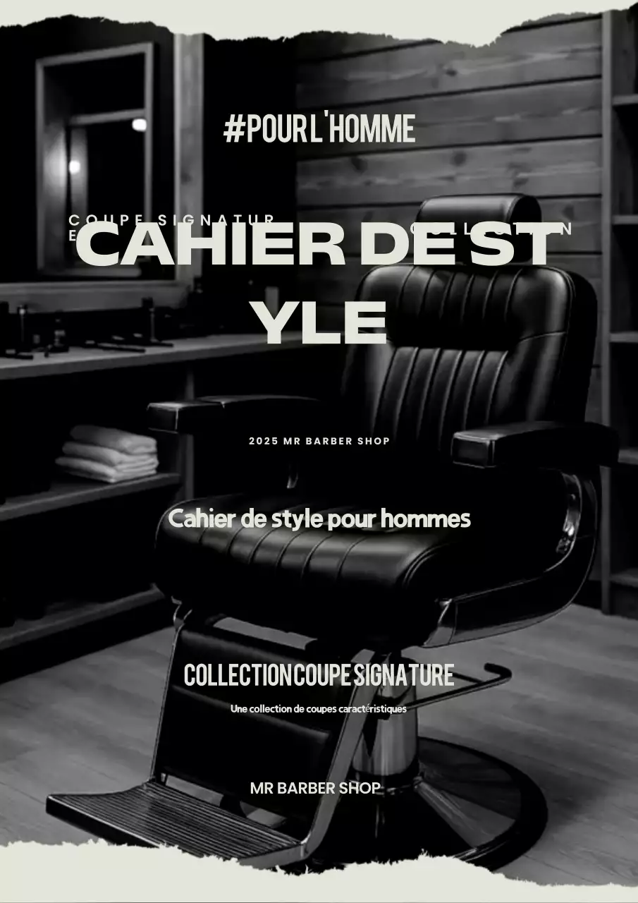 Publicité pour un livre de style vintage en noir et blanc