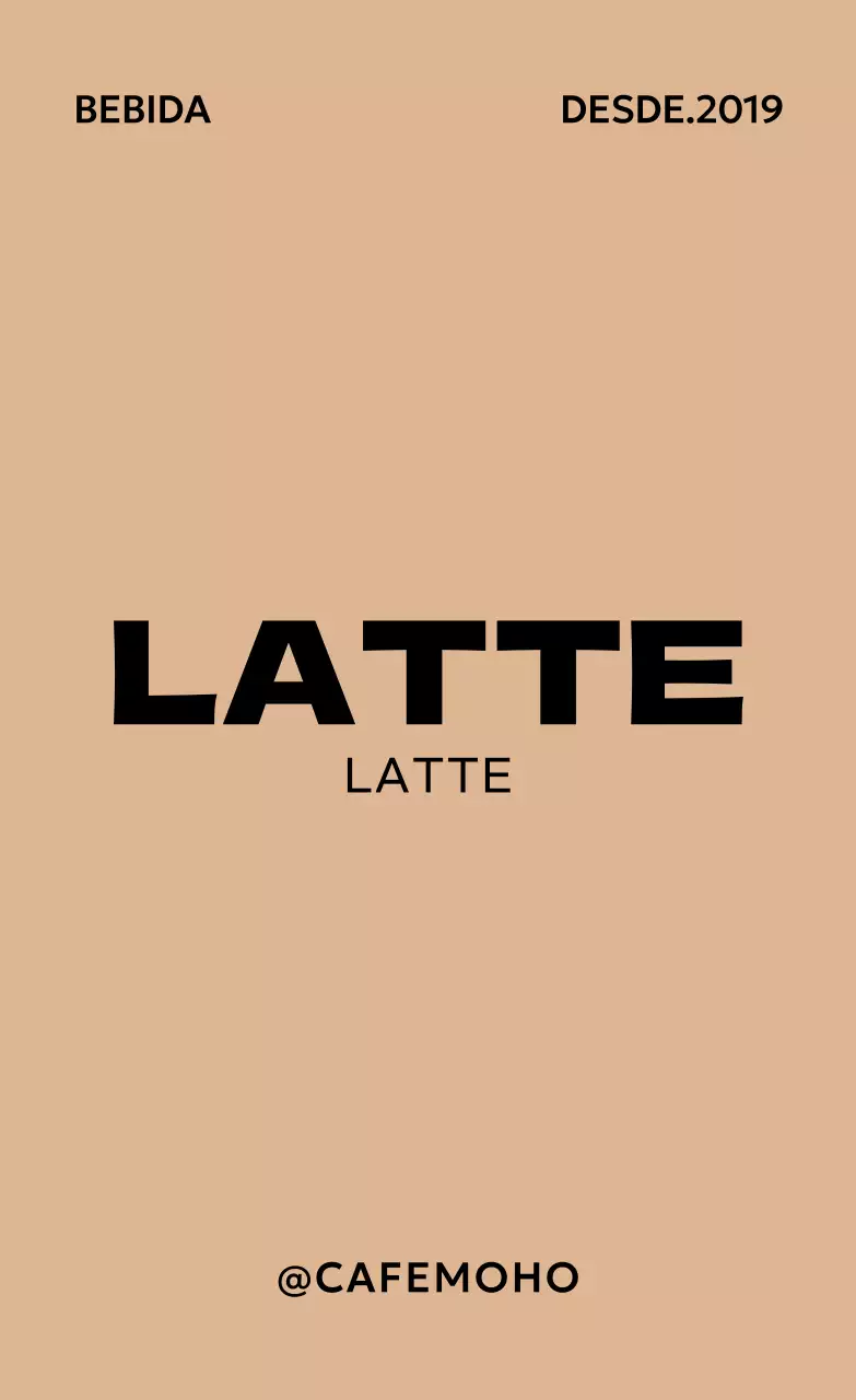 Anuncio de bebida minimalista verde