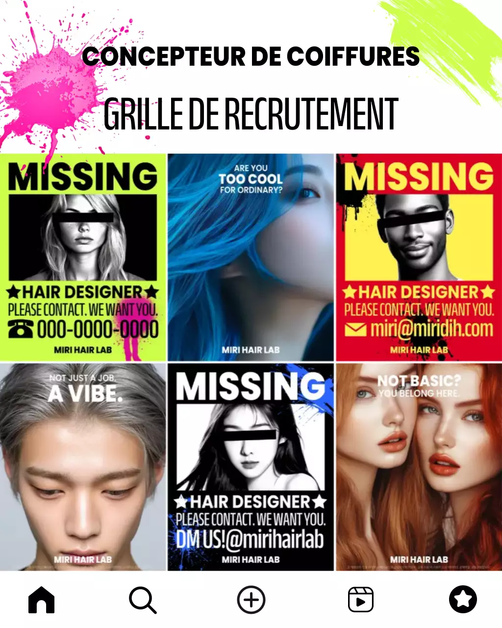 Recrutement Neon Modern