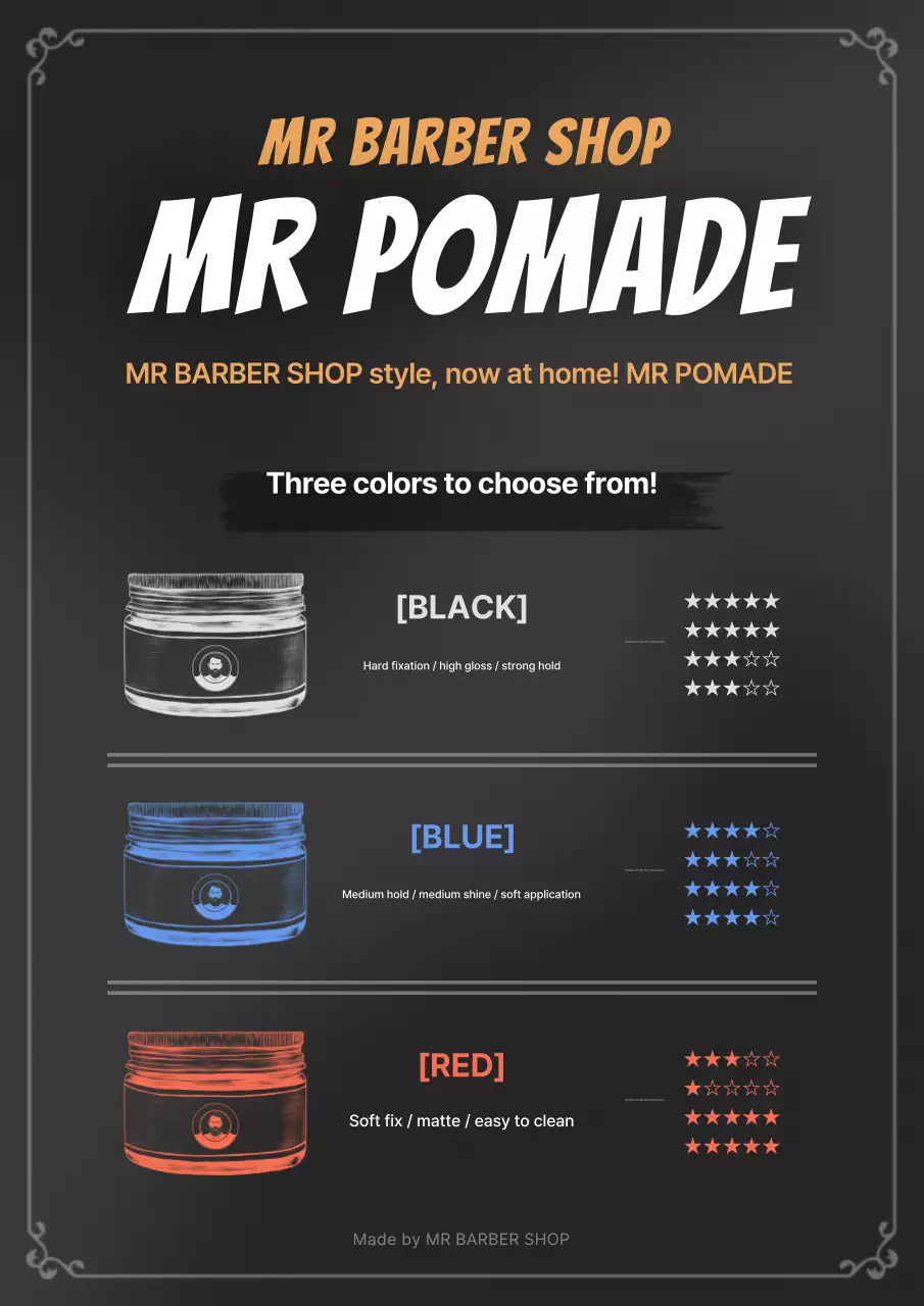 Iklan Gaya Rambut Modern Hitam