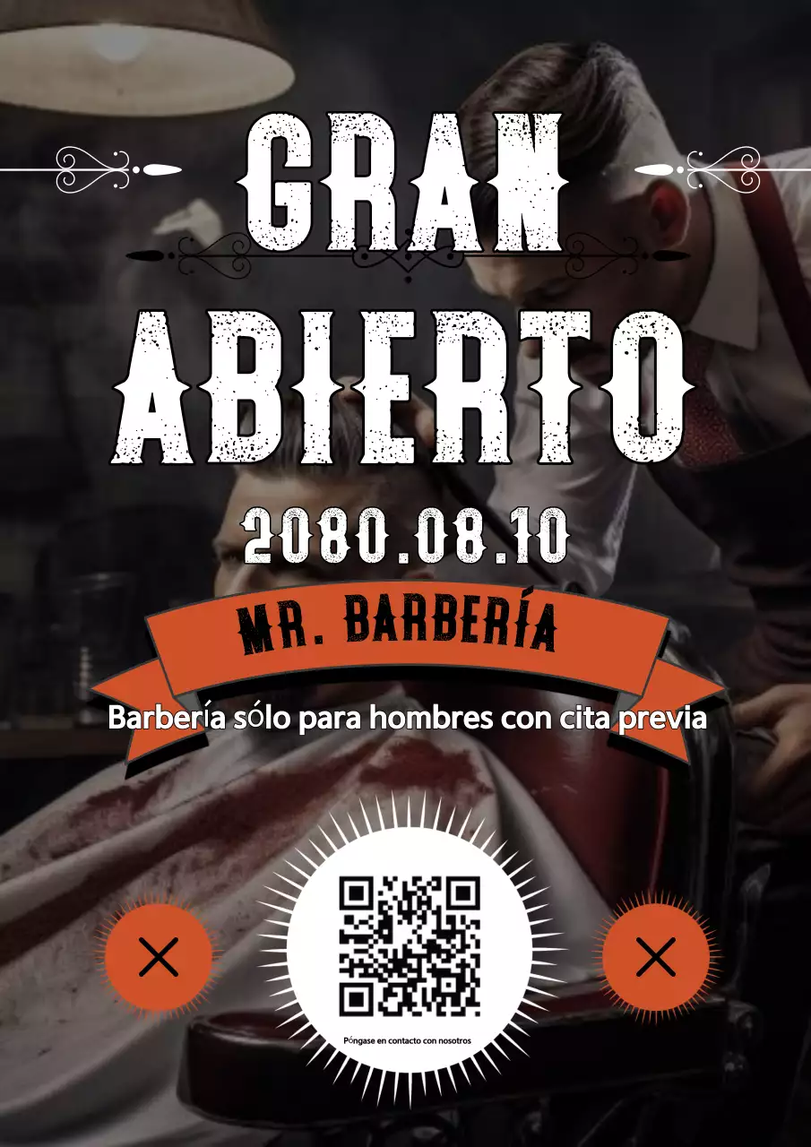 Abre Black Vintage Barbershop