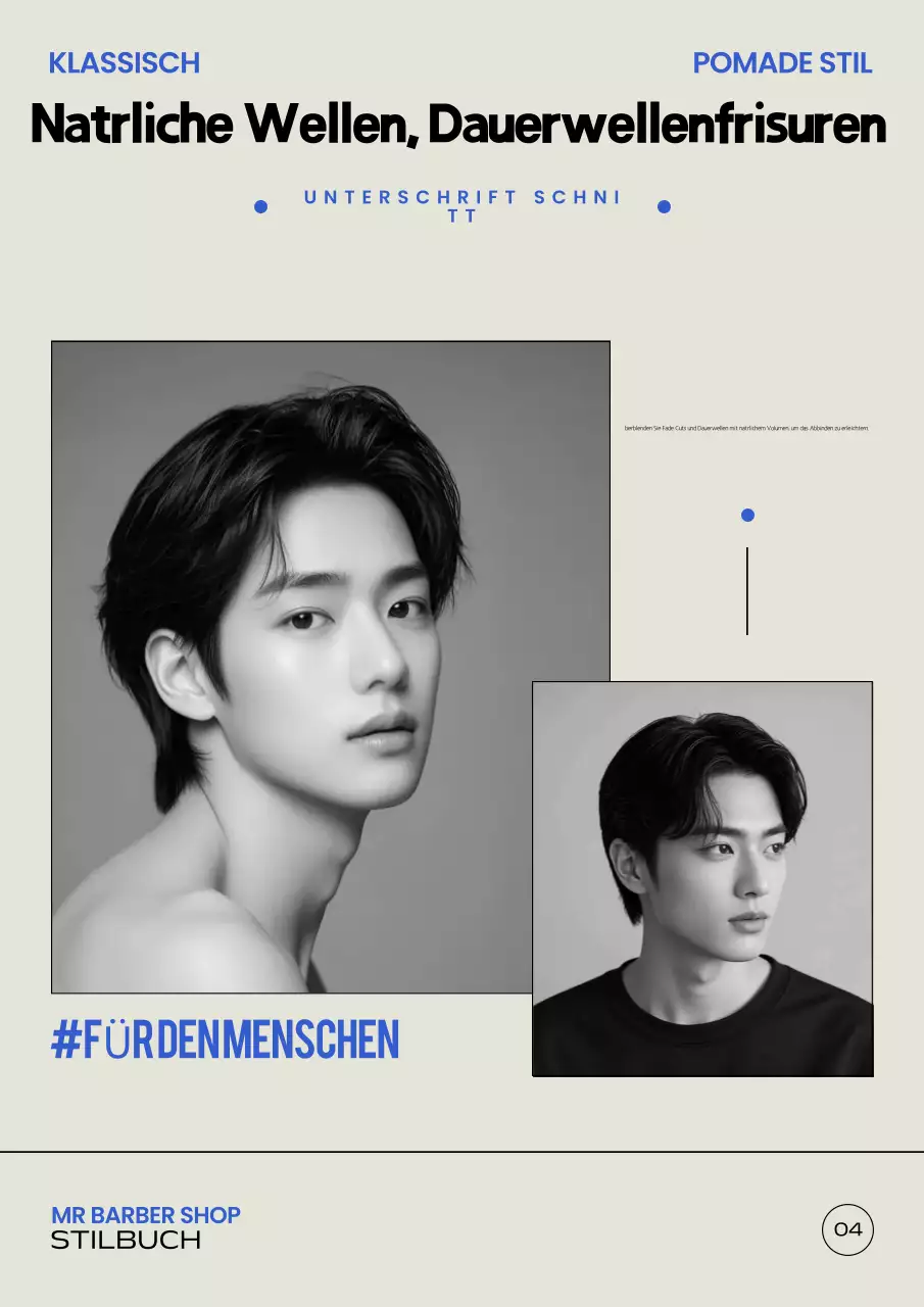 Schwarz-Weiß-Vintage-Stylebook-Werbung