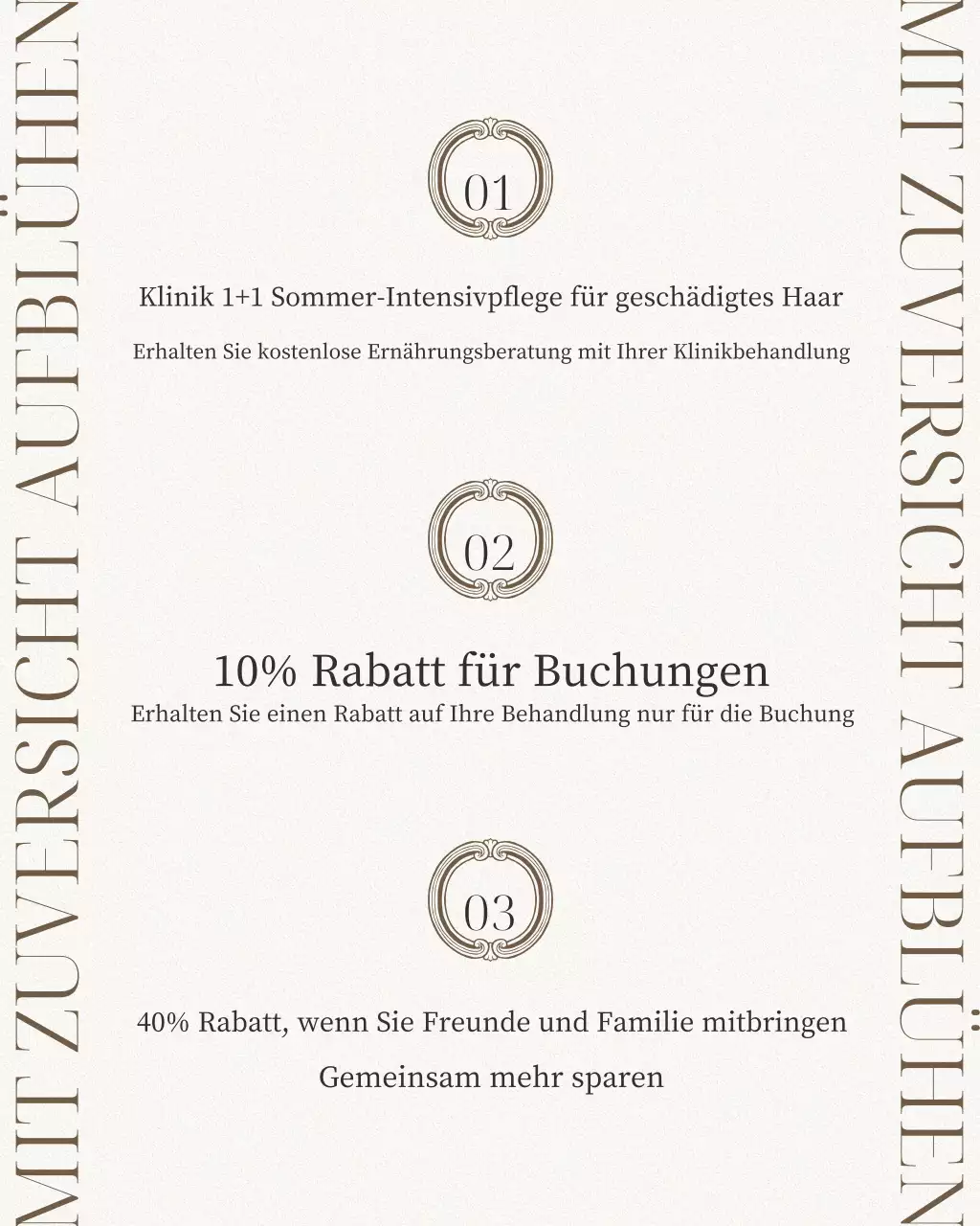 Beige Modern Hair Salon Promotion