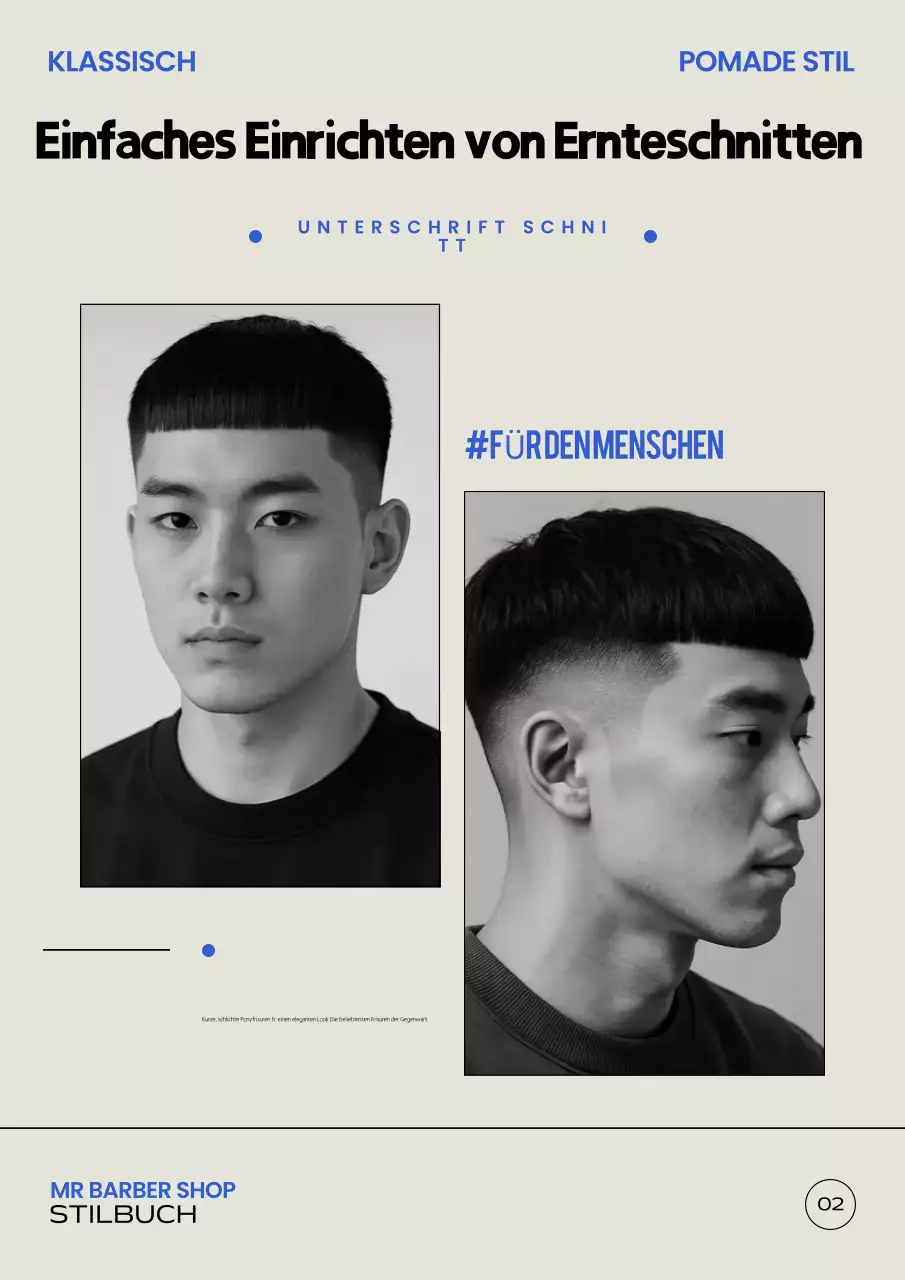 Schwarz-Weiß-Vintage-Stylebook-Werbung