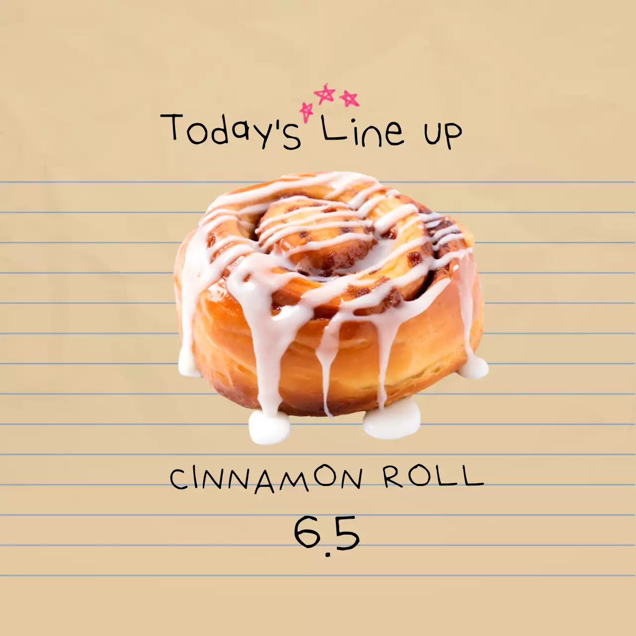 Beige Simple Bakery Menu