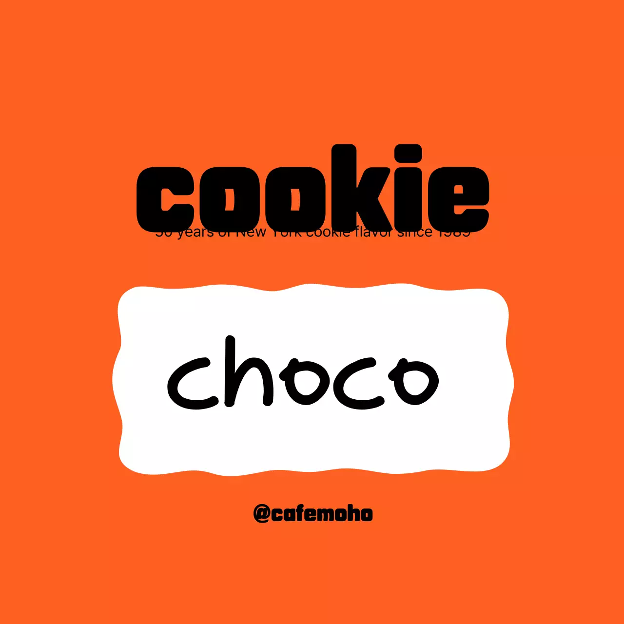 Quảng cáo món tráng miệng đơn giản màu cam