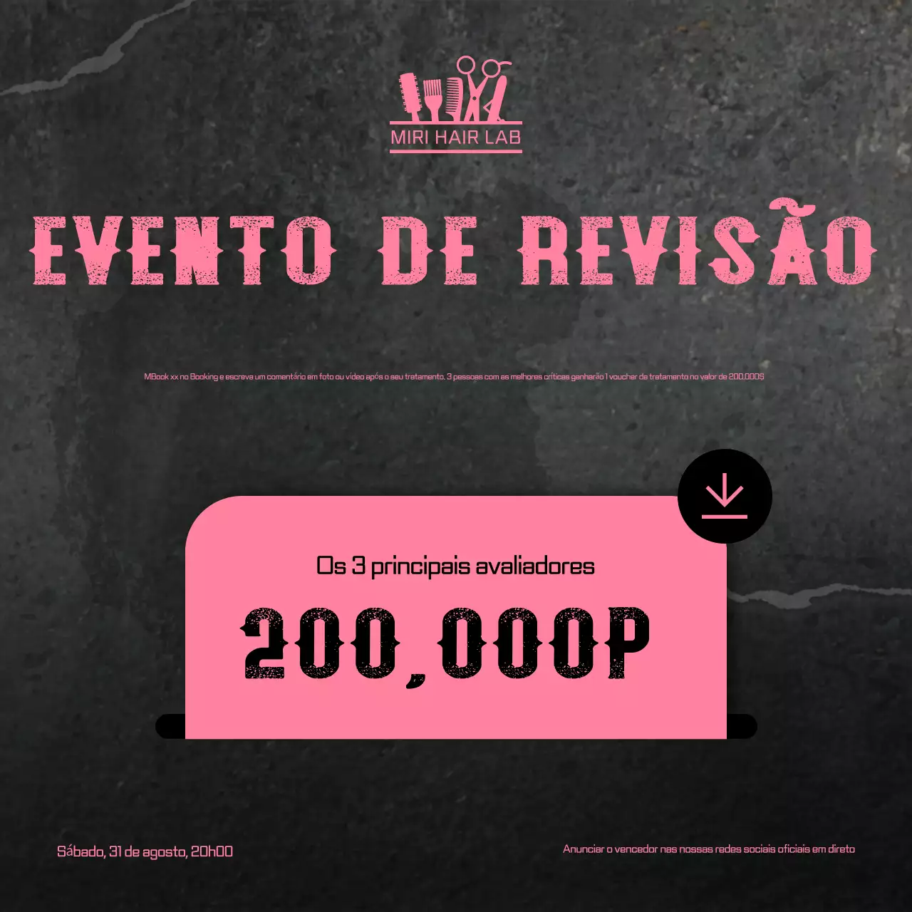 Promoção do evento Black Retro Review