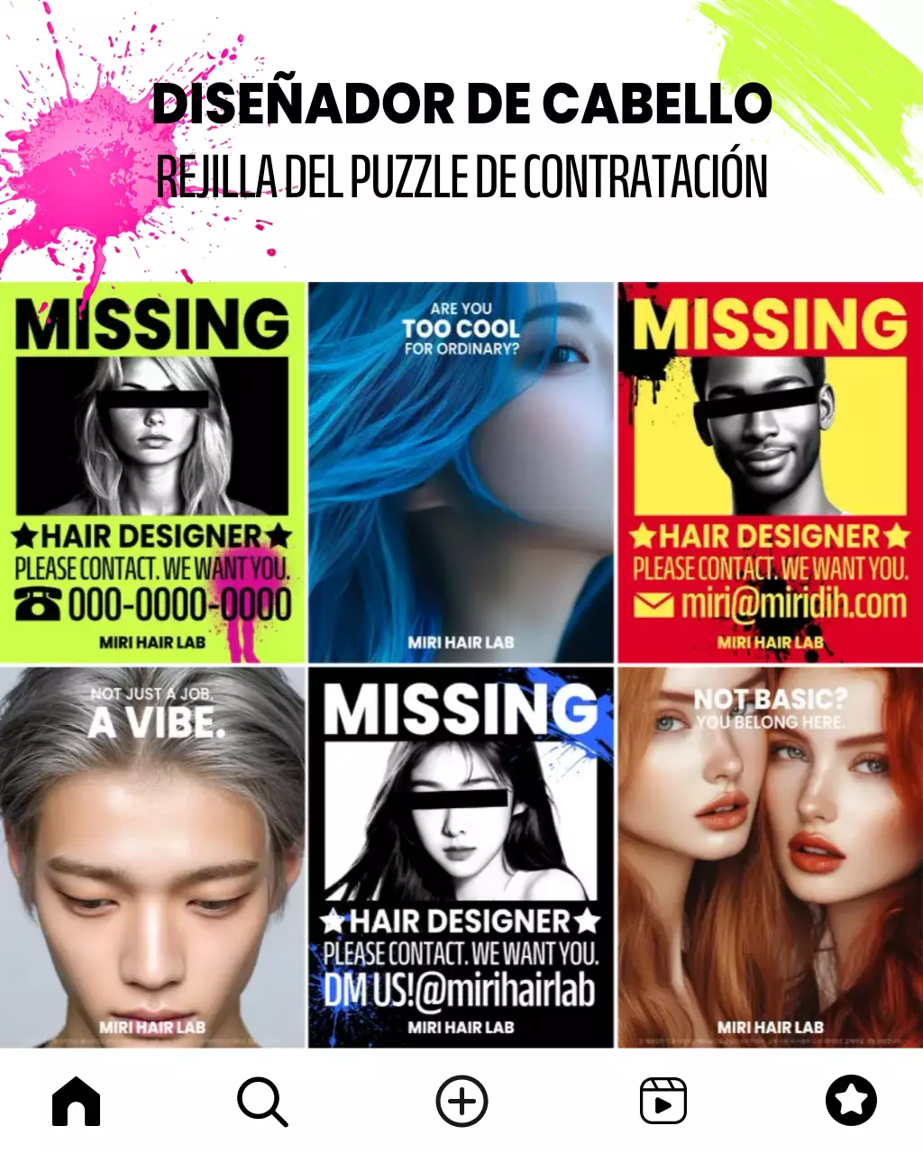 Reclutamiento moderno de neón