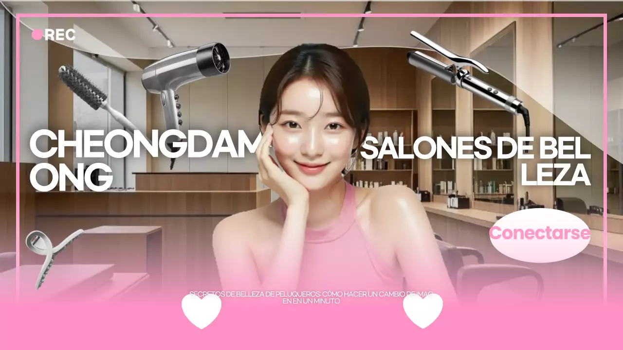 Anuncio de consejos de belleza modernos en rosa