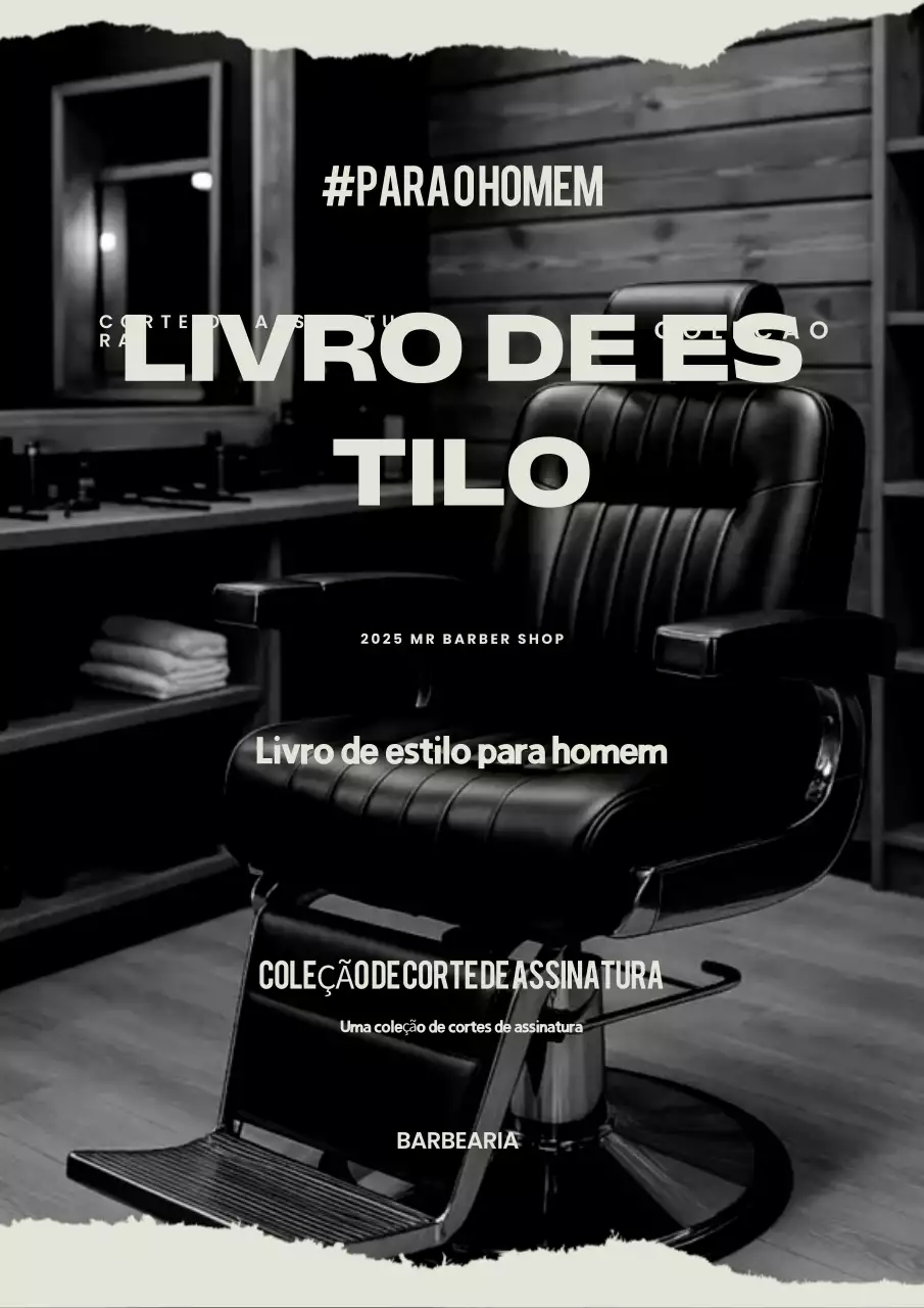 Anúncio do Stylebook Vintage em Preto e Branco