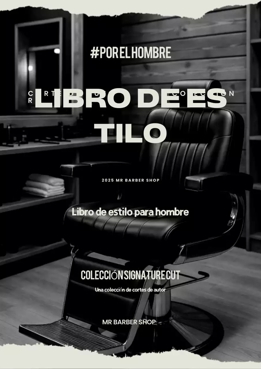 Anuncio de libro de estilo vintage en blanco y negro