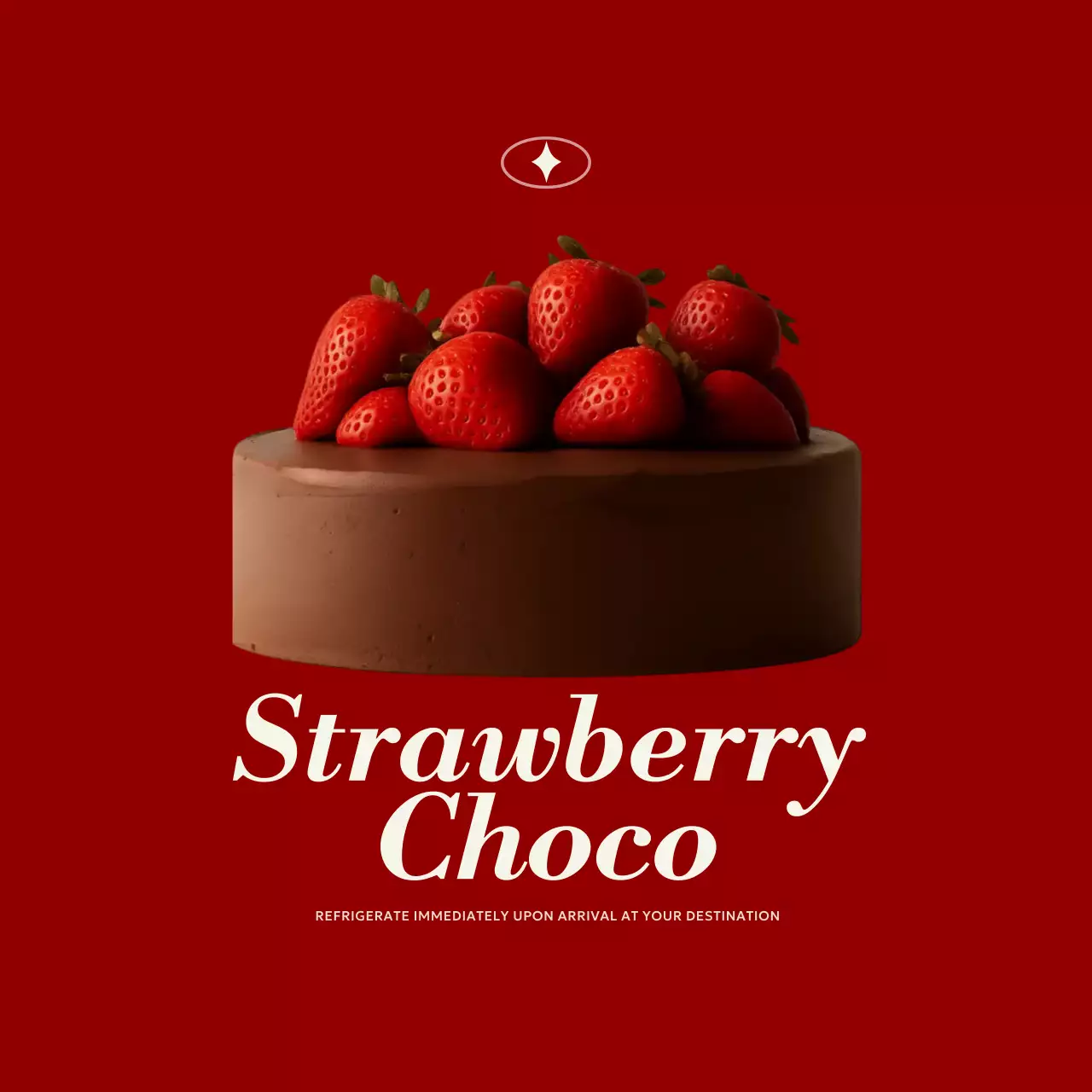 Red Modern Dessert Advertisement