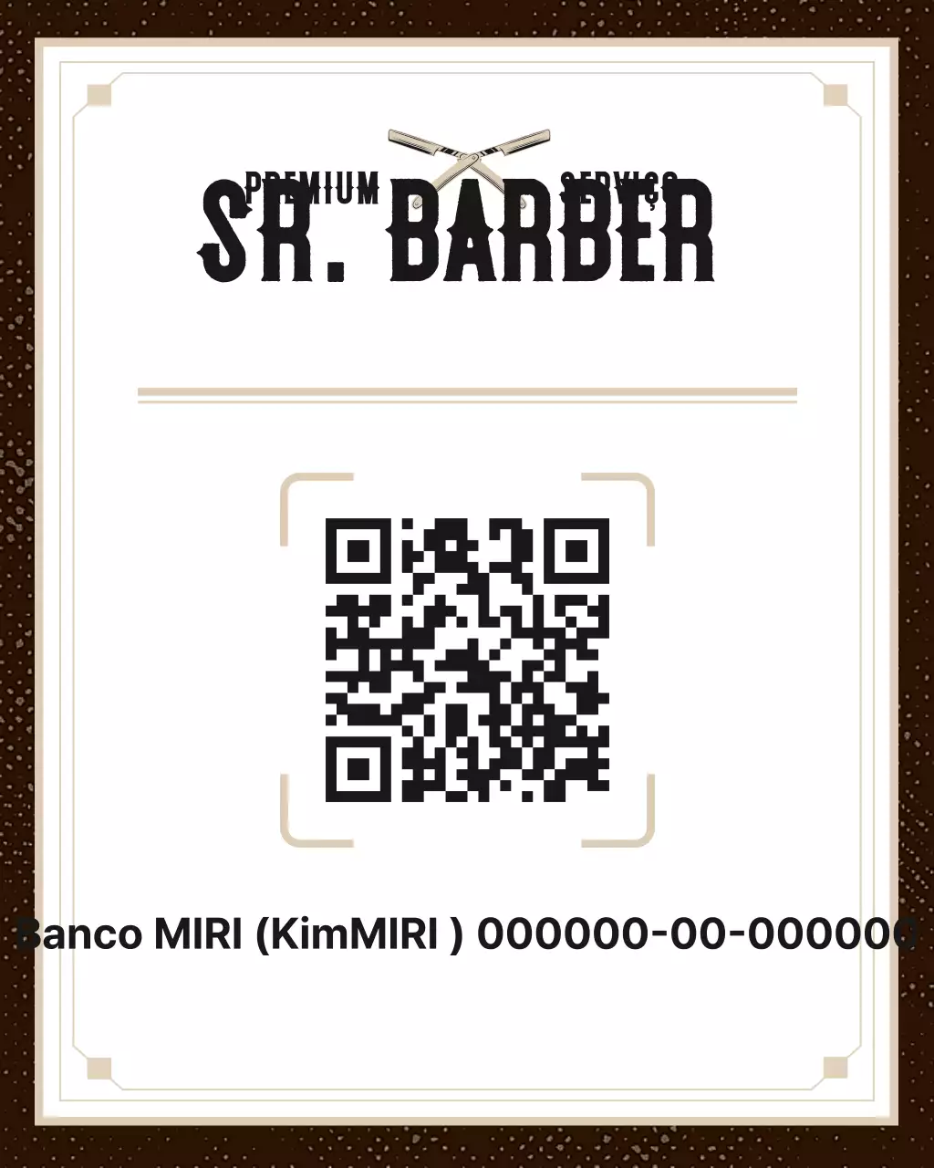 Cartão de visita com logotipo vintage marrom