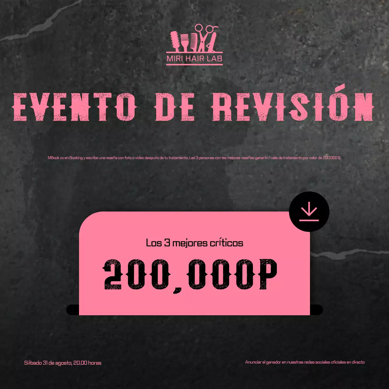 Promoción del evento Black Retro Review