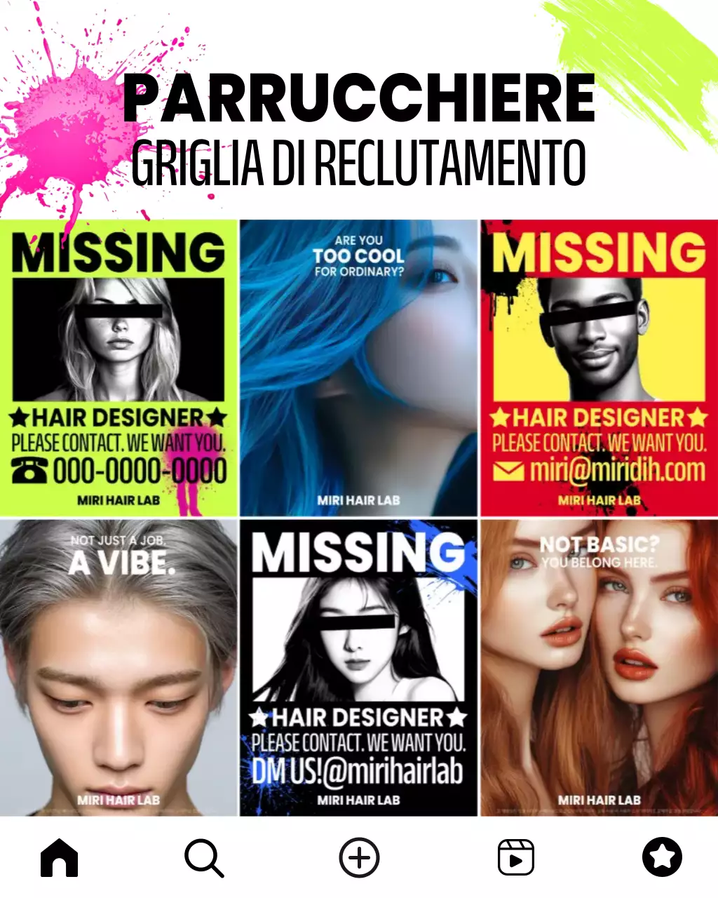 Reclutamento Neon Modern