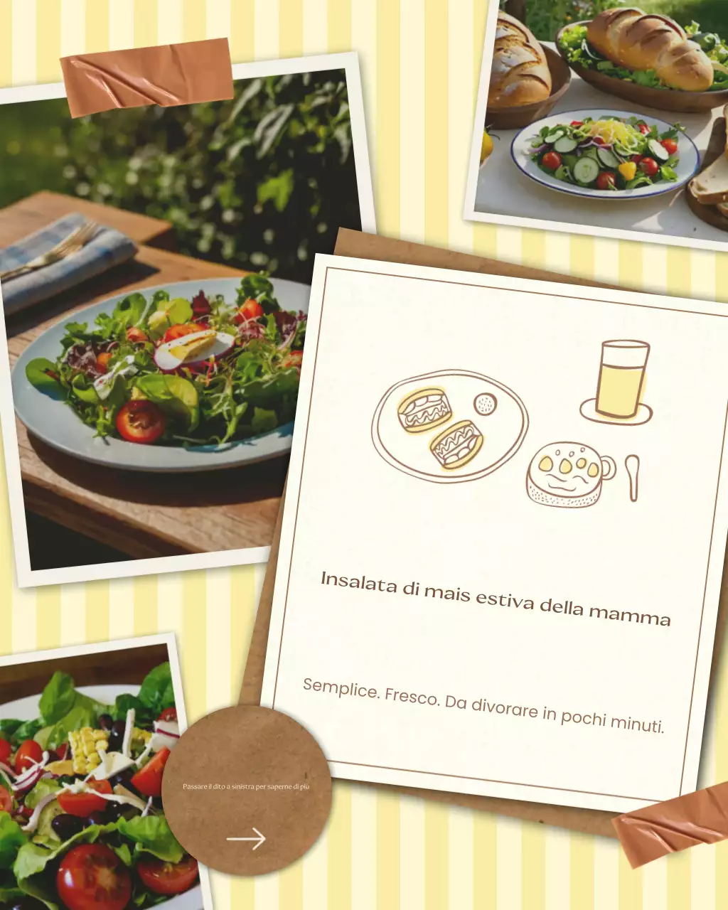 Ricetta per insalata rustica beige - Post su Instagram