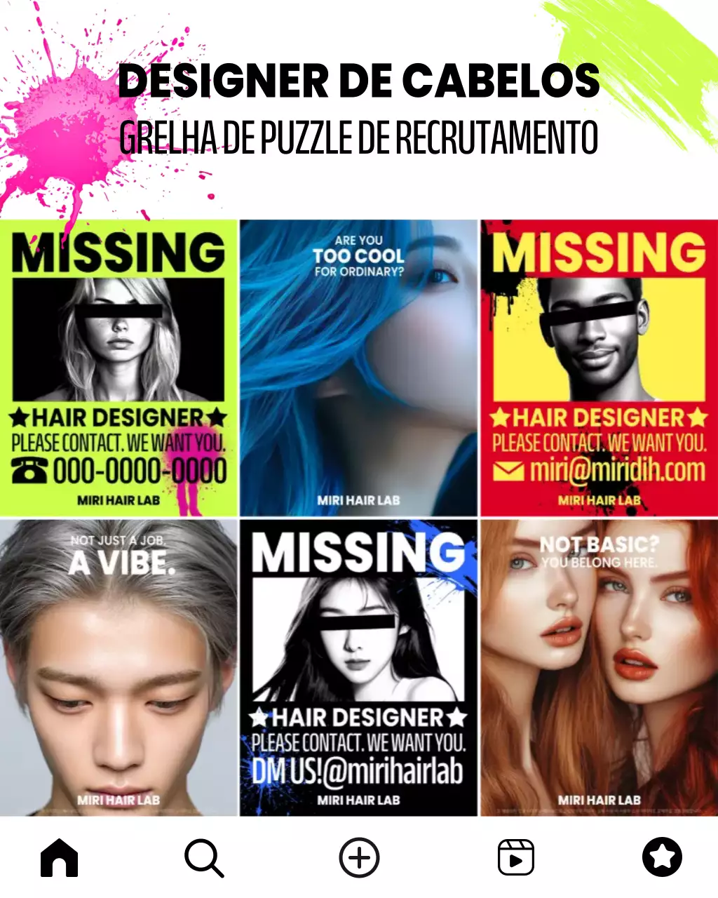 Recrutamento Neon Modern