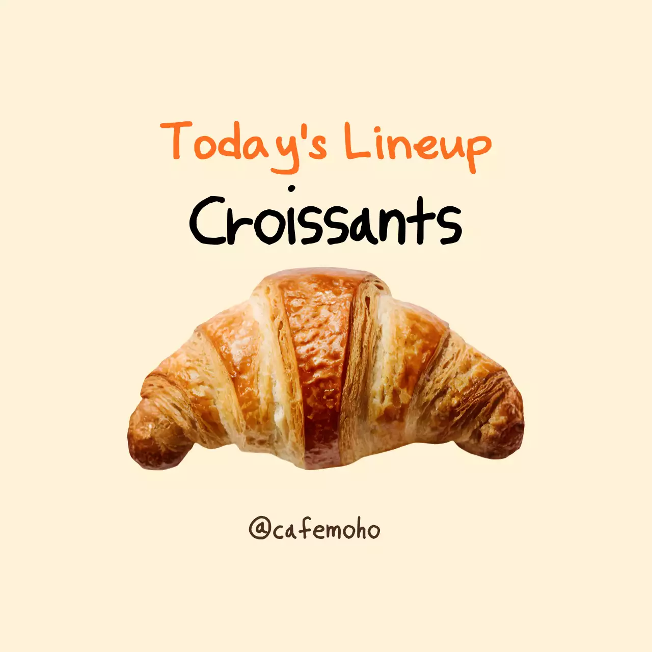 Beige Simple Bakery Menu Promotion