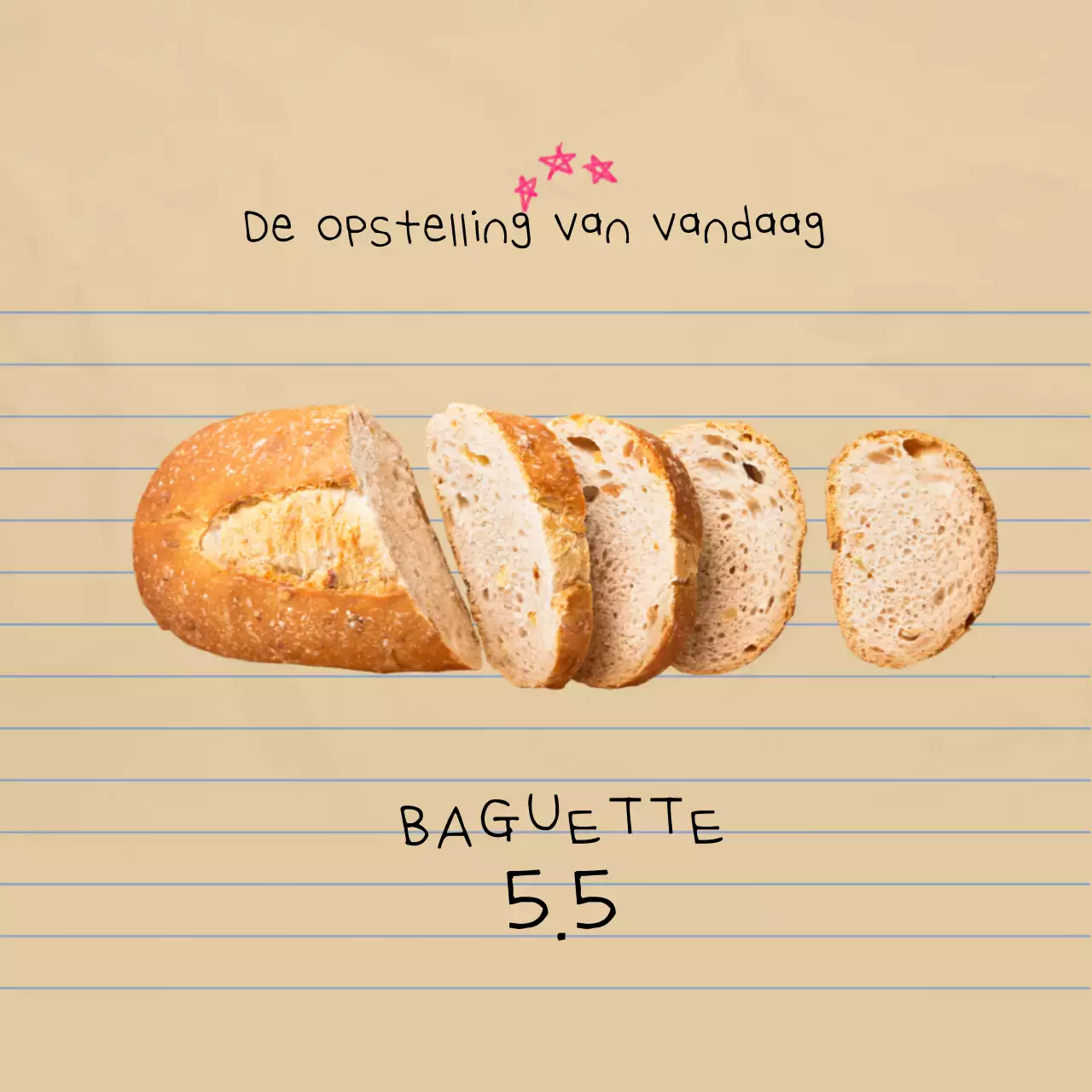 Beige Simple Bakery Menu