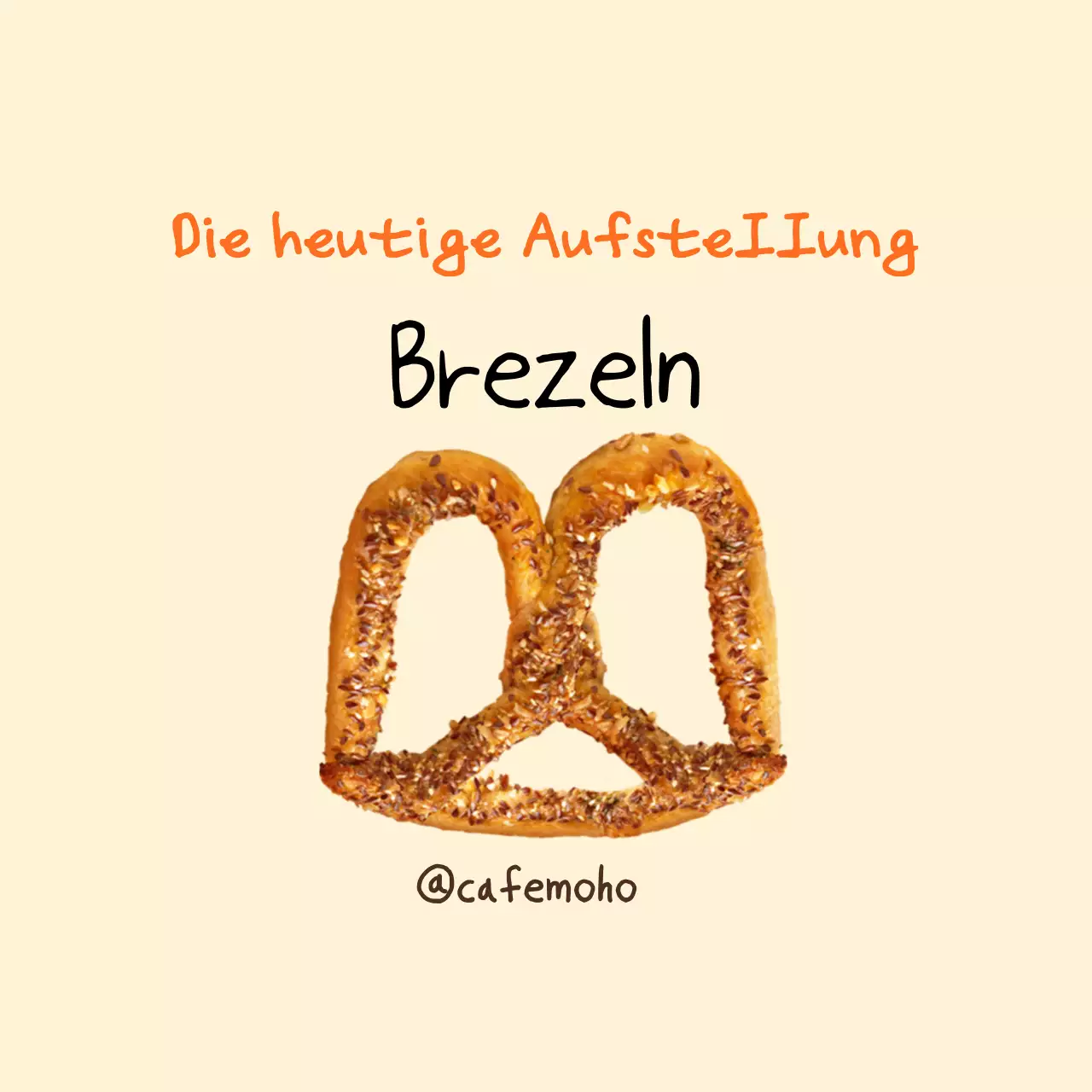 Beige Simple Bakery Menü-Aktion