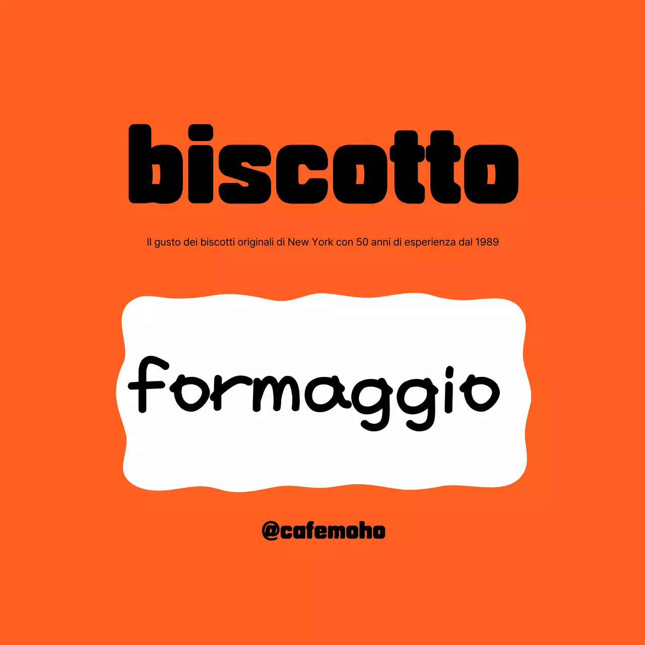 Pubblicità di dessert semplice all'arancia