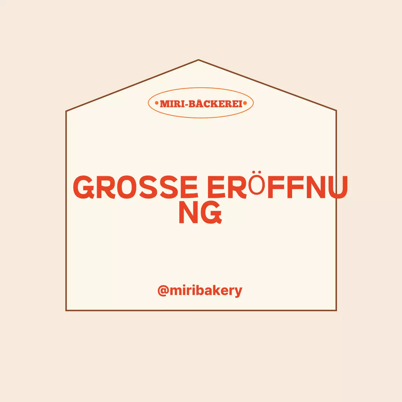 Beige Simple Store-Eröffnungsveranstaltung