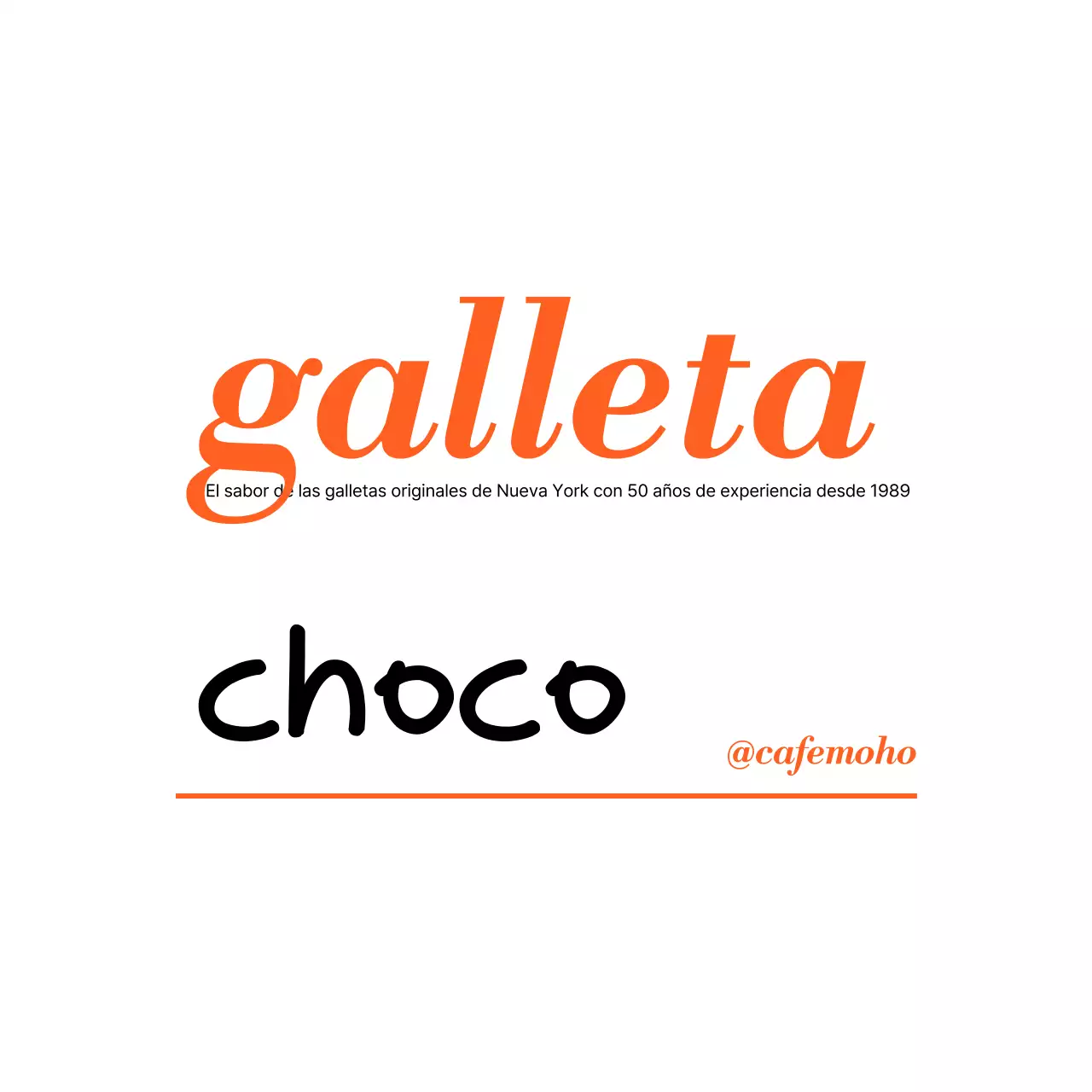 Anuncio de postre moderno de naranja