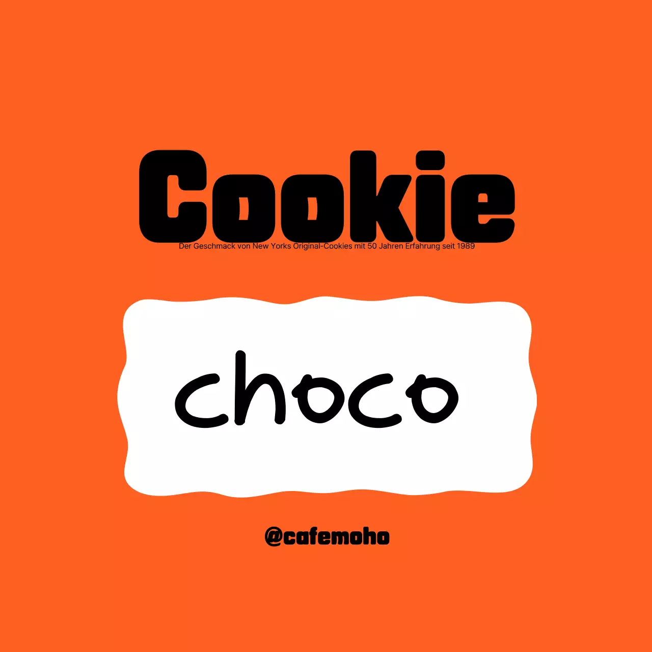 Werbung für einfaches Orangendessert