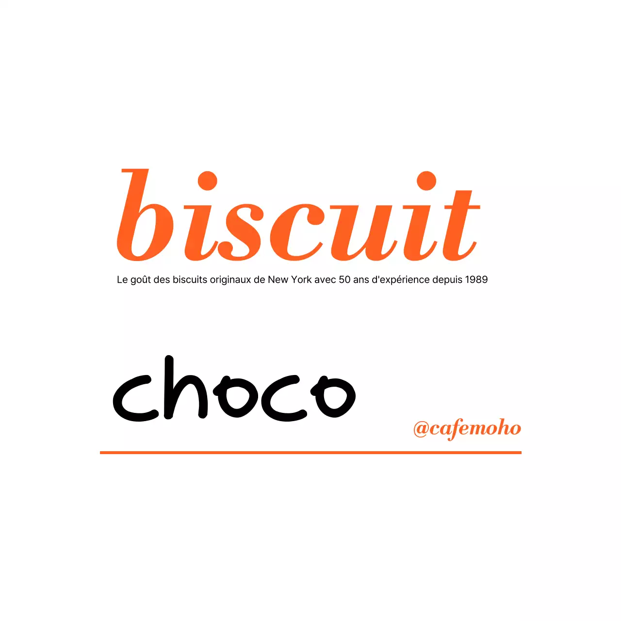 Publicité pour un dessert moderne à l'orange