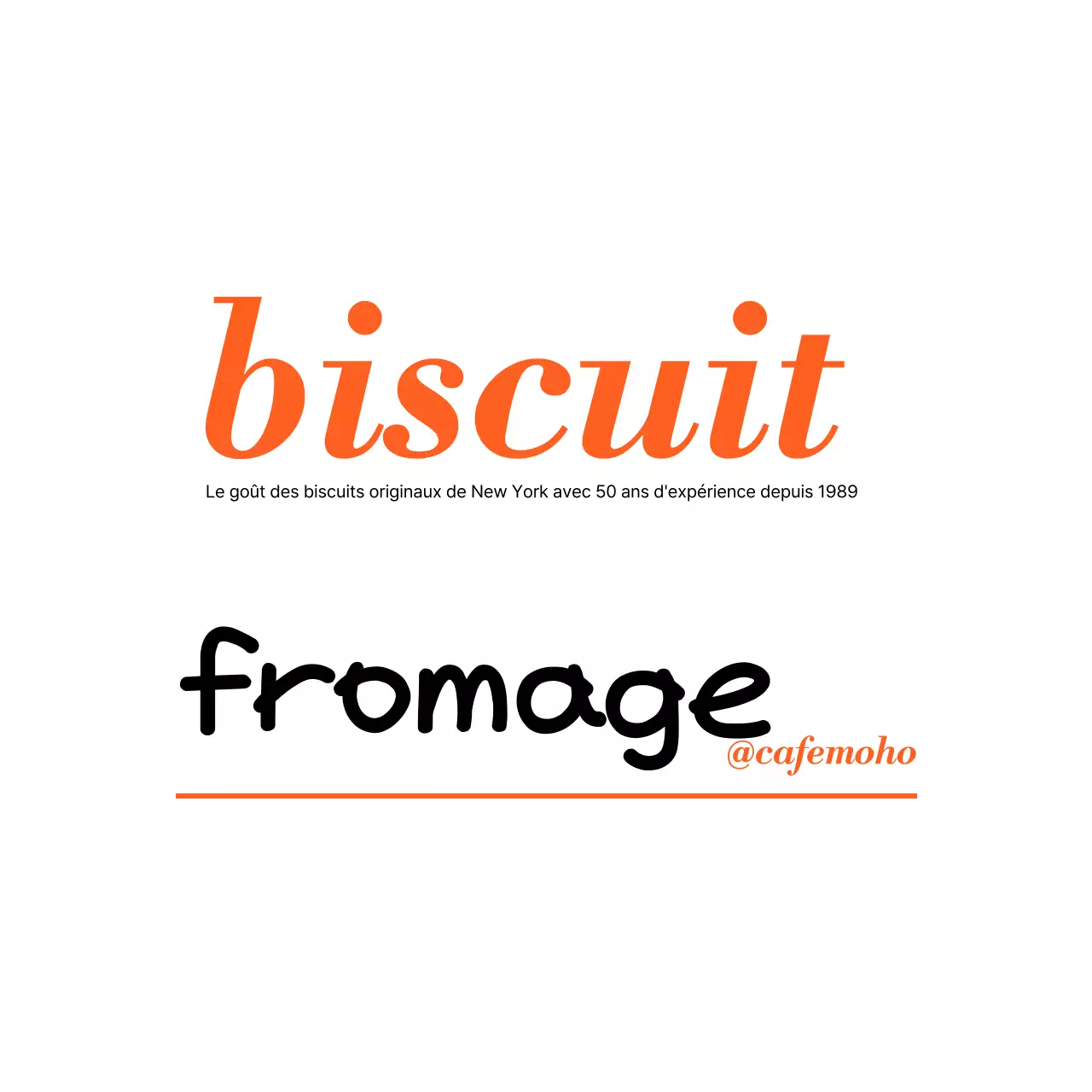 Publicité pour un dessert moderne à l'orange