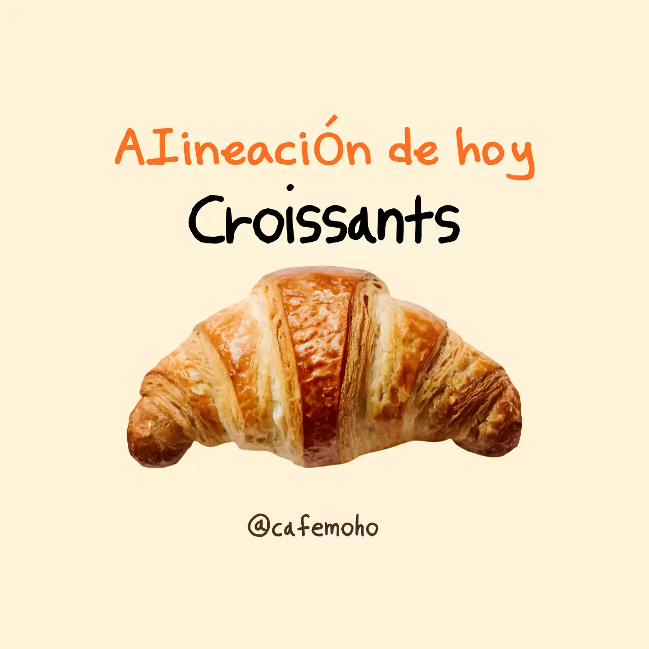 Promoción del menú de panadería Beige Simple