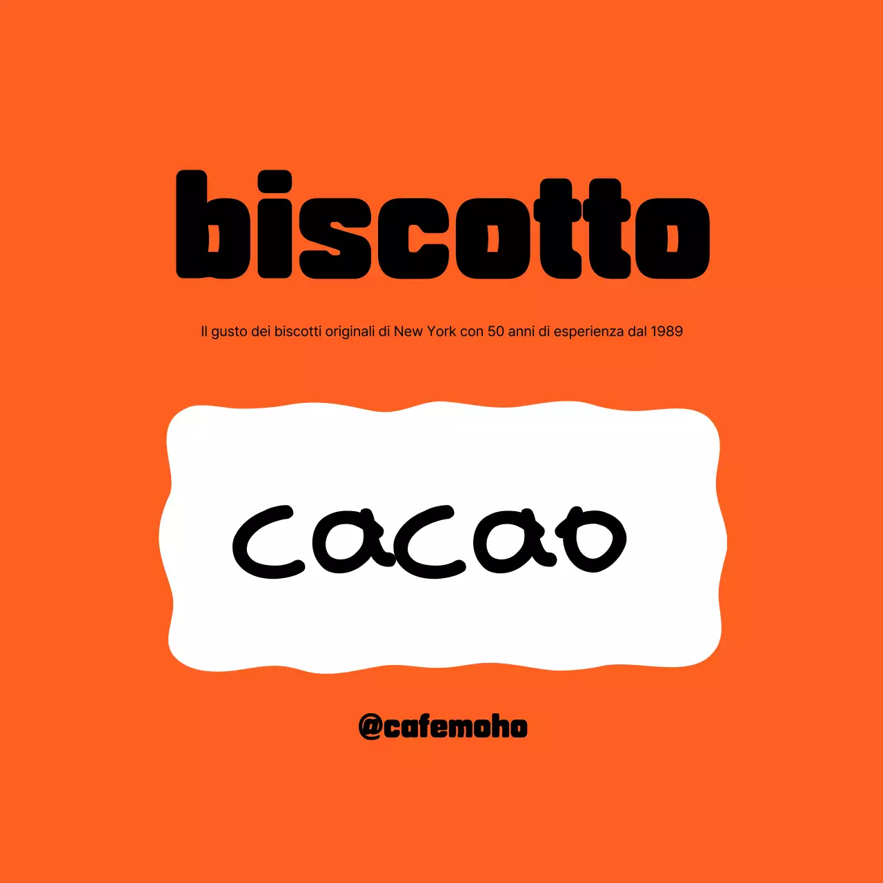 Pubblicità di dessert semplice all'arancia