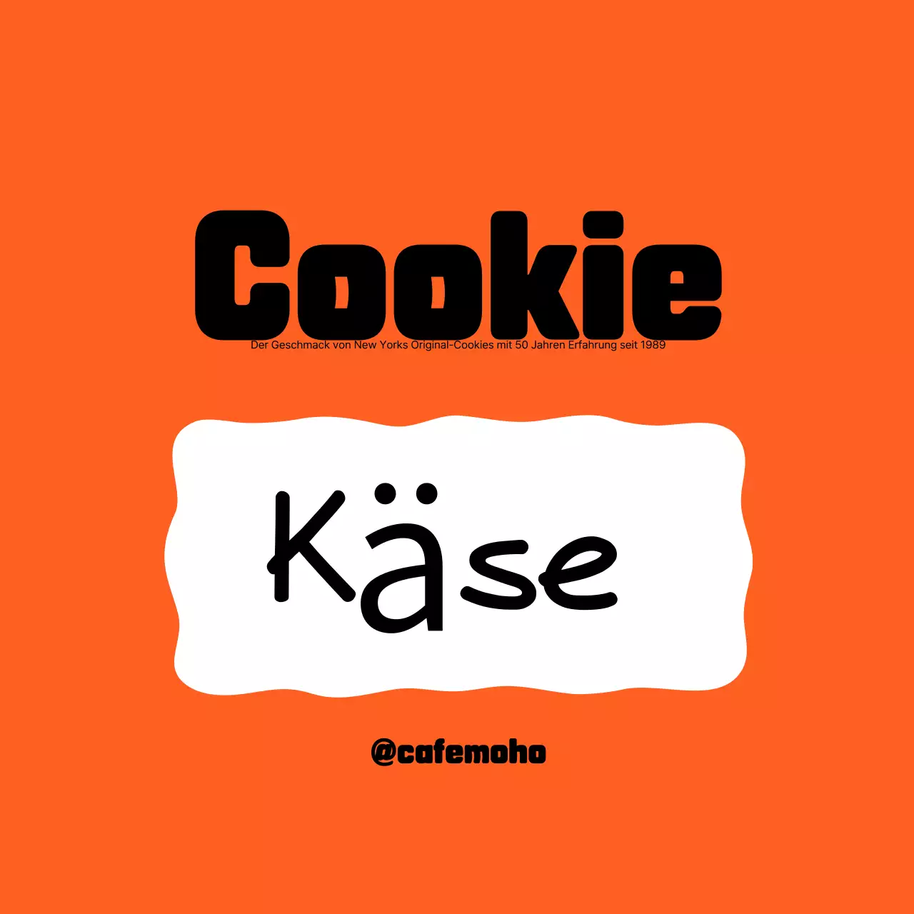 Werbung für einfaches Orangendessert