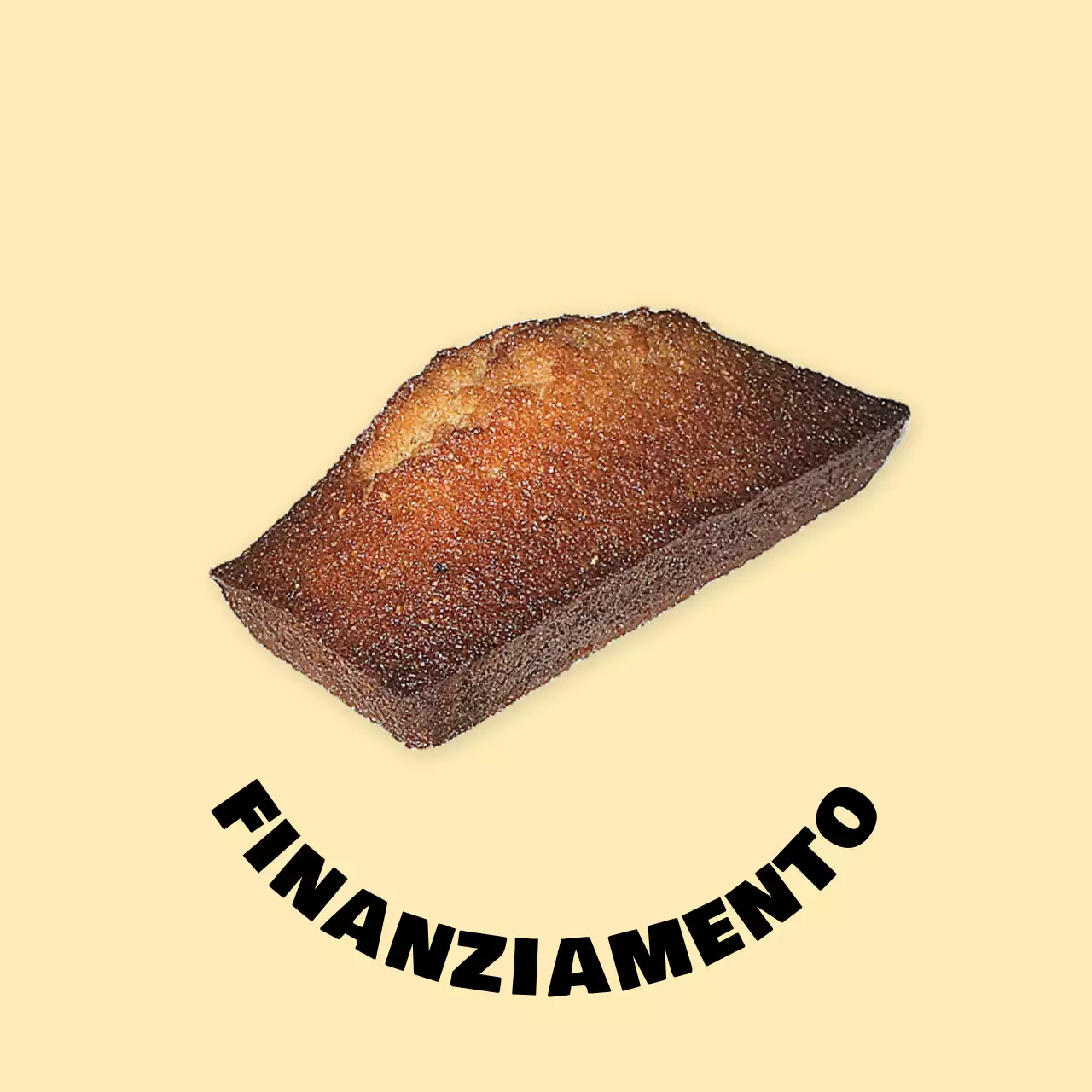 Pubblicità del biscotto semplice giallo