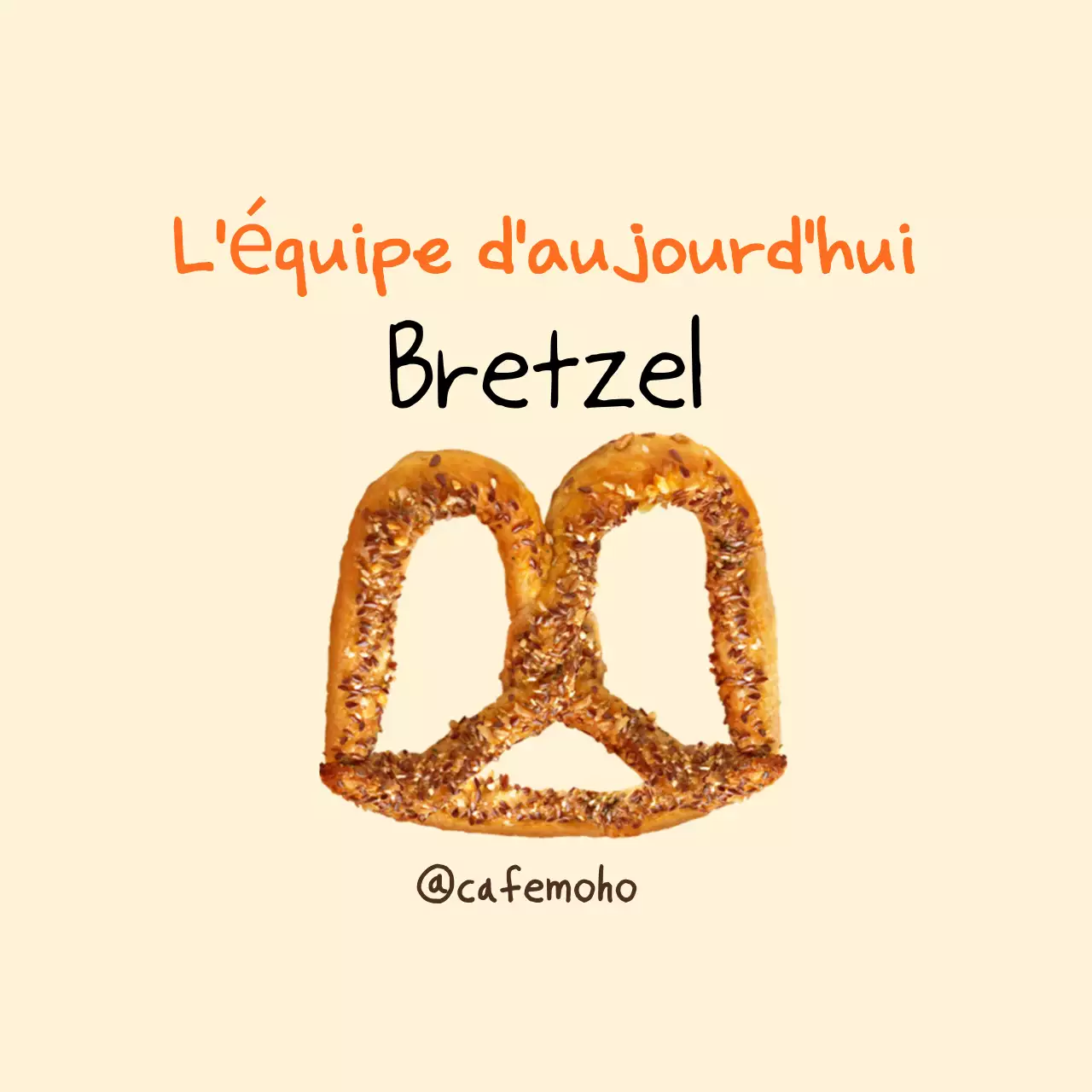 Promotion du menu de la boulangerie Beige Simple