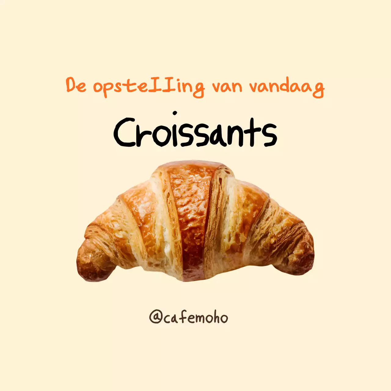 Beige Simple Bakery Menu Promotie