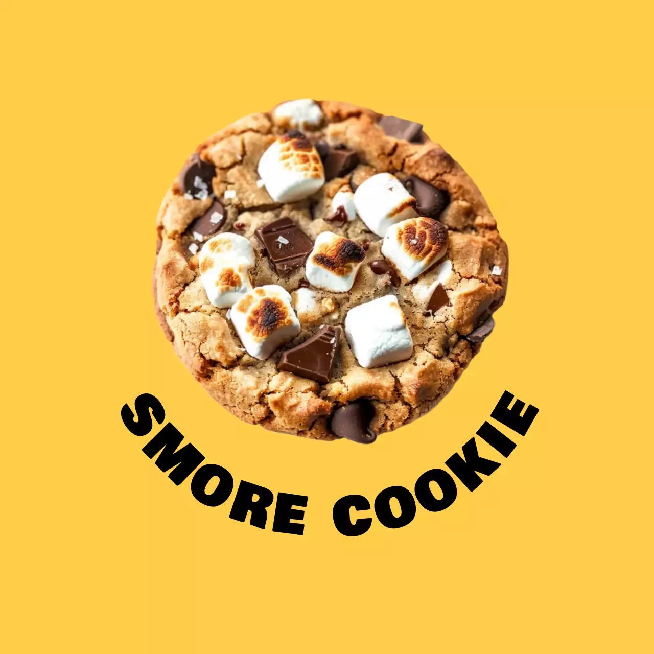 Gelbe einfache Cookie-Anzeige