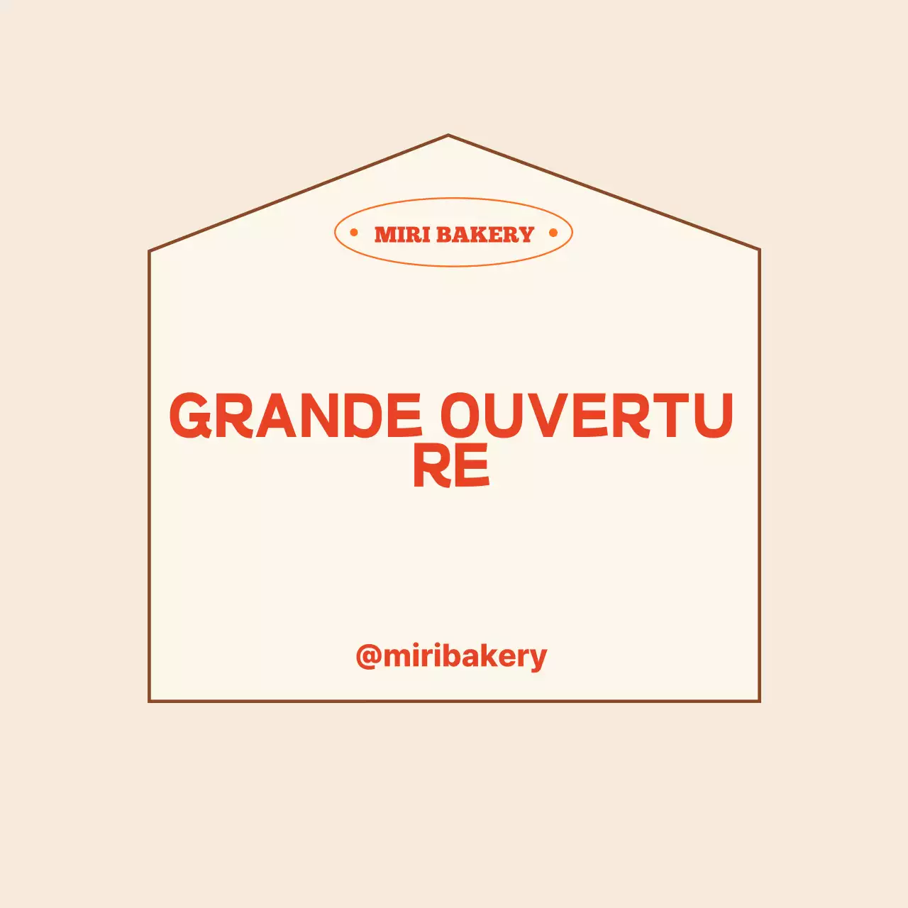 Événement d'ouverture du magasin Beige Simple