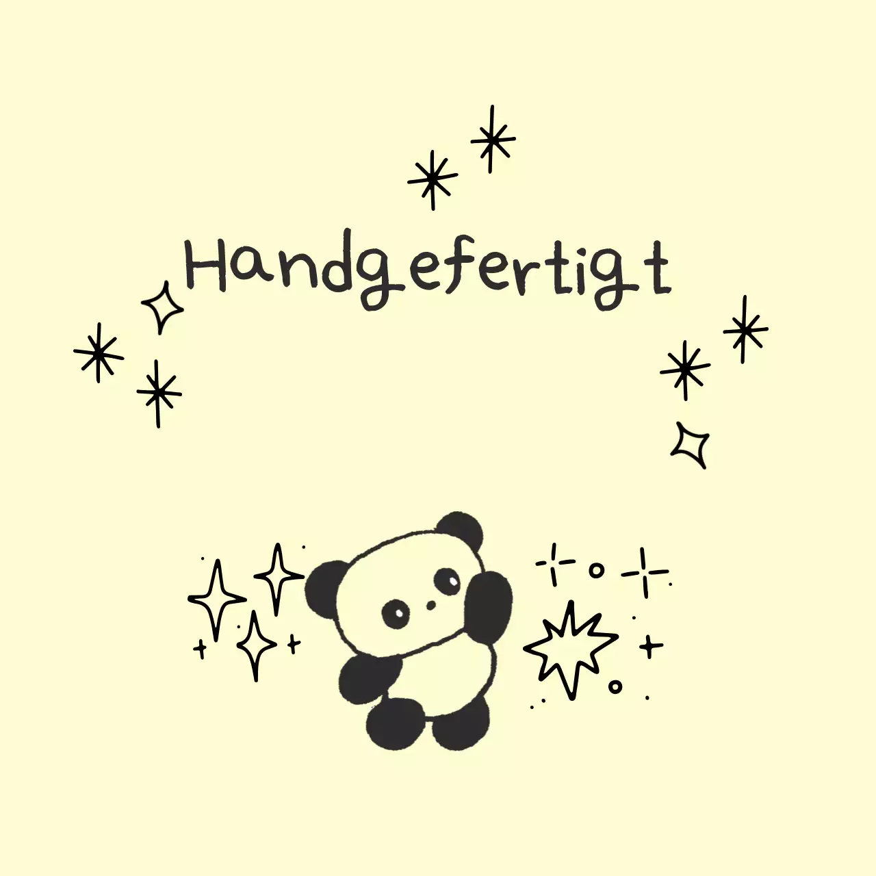 Elfenbeinfarbene süße handgemachte Aufkleber