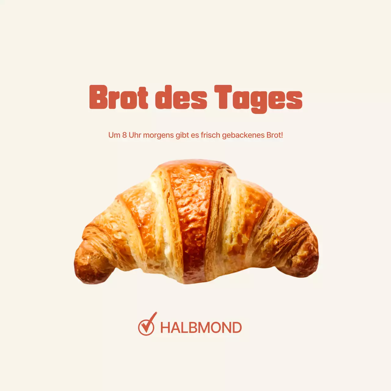 Beige Simple Bakery-Aktion