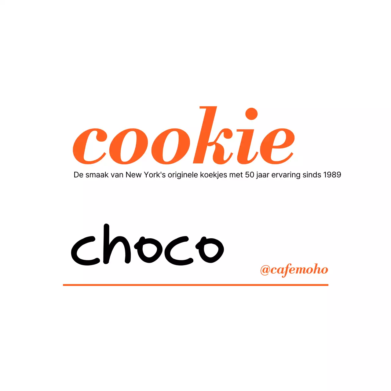 Advertentie voor een modern dessert met sinaasappelsmaak