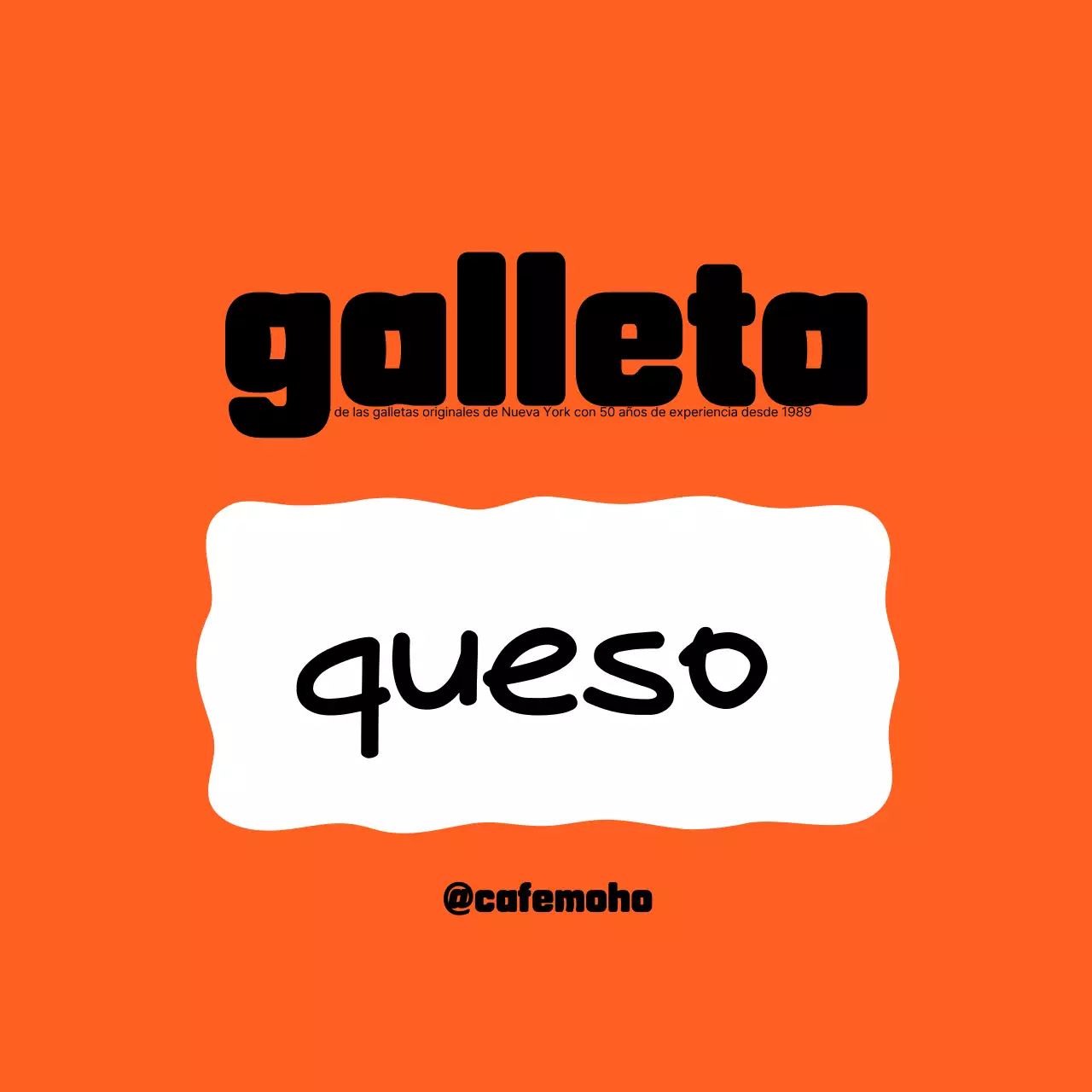 Anuncio de postre sencillo de naranja