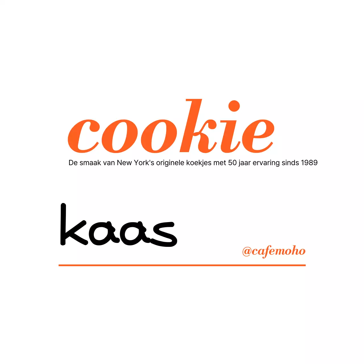 Advertentie voor een modern dessert met sinaasappelsmaak