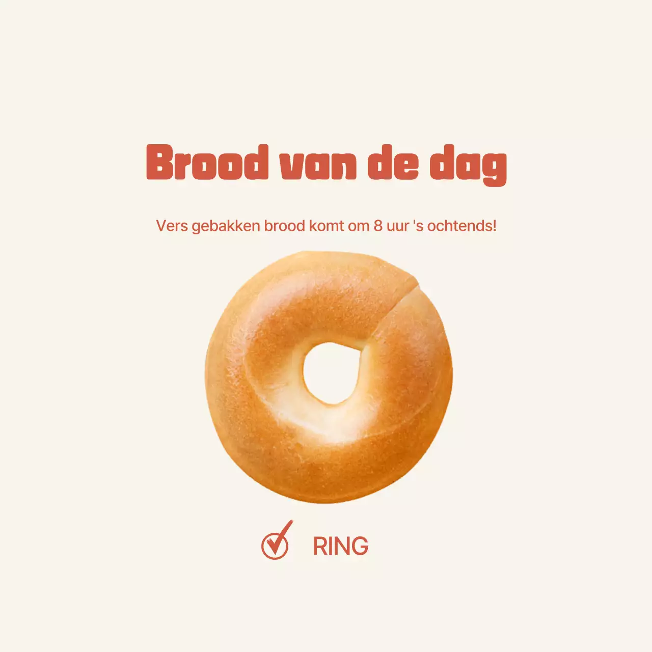 Beige Simple Bakery Promotie