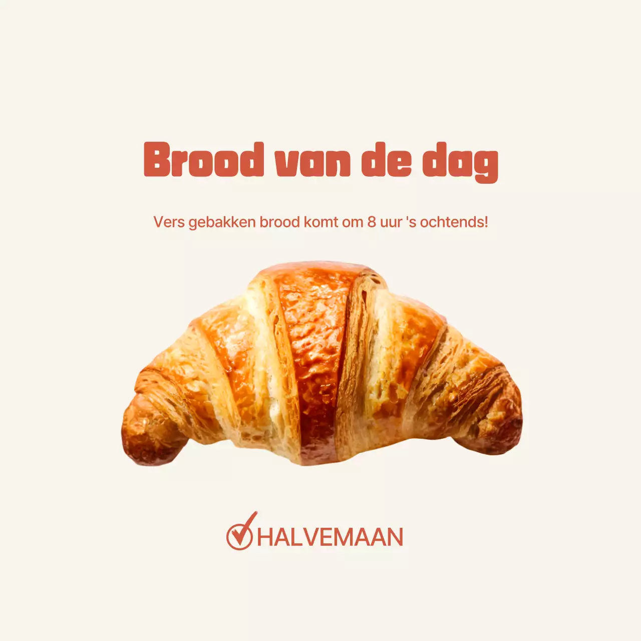 Beige Simple Bakery Promotie
