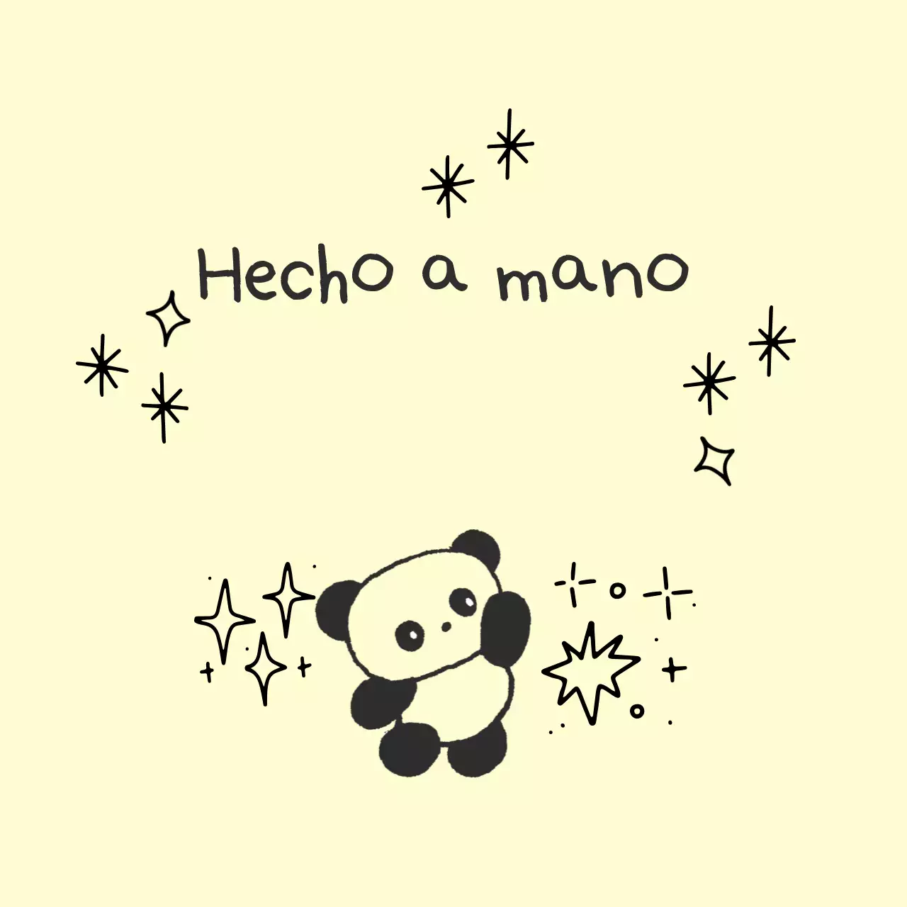 Pegatinas lindas hechas a mano de color marfil