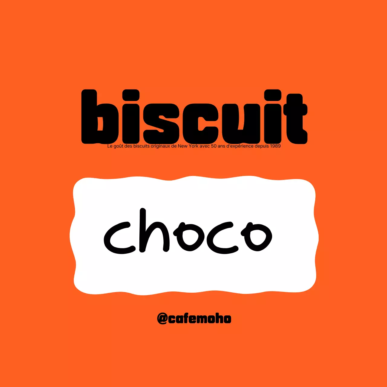 Publicité pour un dessert simple à l'orange