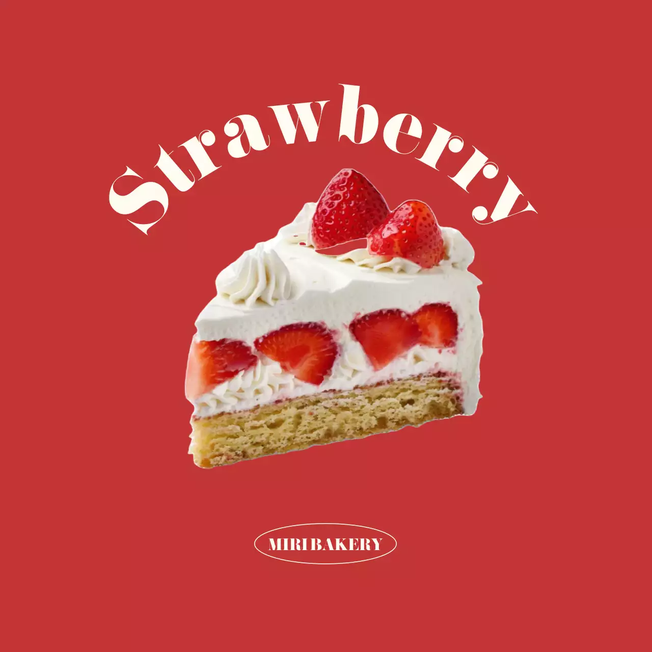 Iklan Kue Merah Sederhana